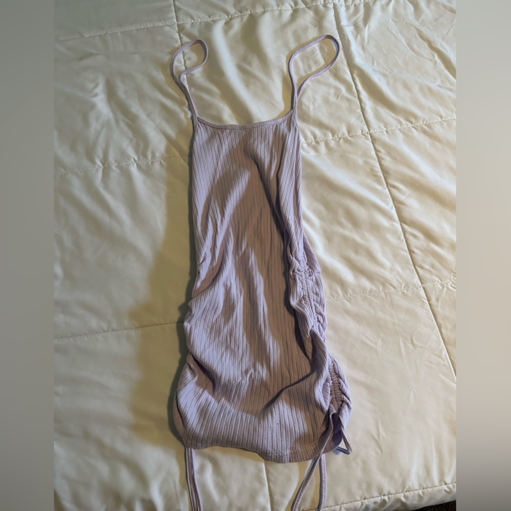 Drawstring sided dress